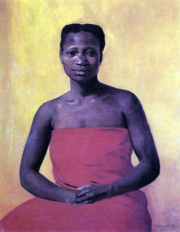  Felix Vallotton Seated Black Woman, Front View - Hand Painted Oil Painting