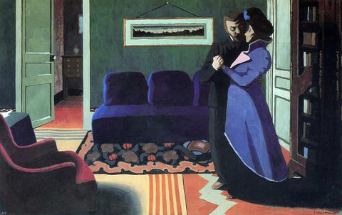  Felix Vallotton The Visit - Hand Painted Oil Painting