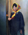  Felix Vallotton Young Woman with Yellow Scarf - Hand Painted Oil Painting