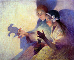  Ferdinand Du Puigaudeau Chinese Shadows, the Rabbit - Hand Painted Oil Painting