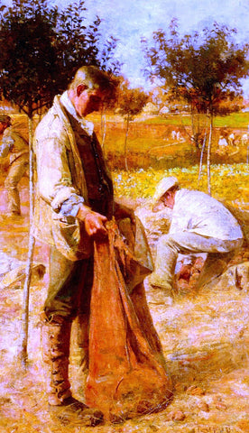 Flora MacDonald Reid The Potato Harvesters - Hand Painted Oil Painting