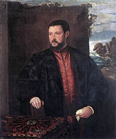  Francesco Beccaruzzi Portrait of a Man - Hand Painted Oil Painting