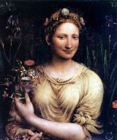  Francesco Melzi Flora - Hand Painted Oil Painting