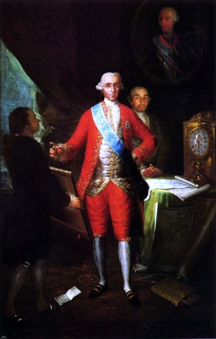  Francisco Jose de Goya Y Lucientes Conde de Floridablanca - Hand Painted Oil Painting