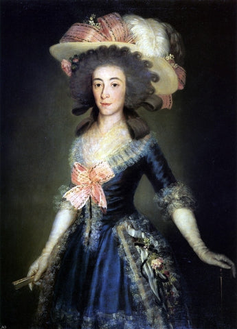  Francisco Jose de Goya Y Lucientes Condesa-duquesa de Benavente - Hand Painted Oil Painting