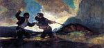  Francisco Jose de Goya Y Lucientes Duel with Cudgels - Hand Painted Oil Painting