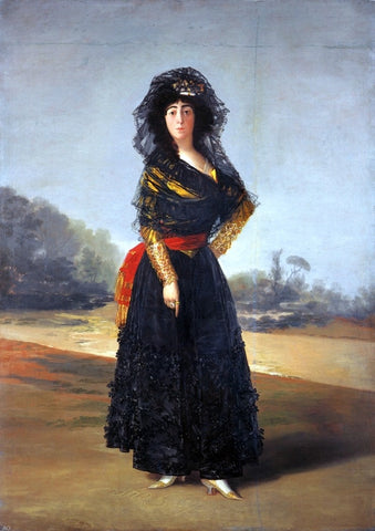  Francisco Jose de Goya Y Lucientes The Duchess of Alba - Hand Painted Oil Painting