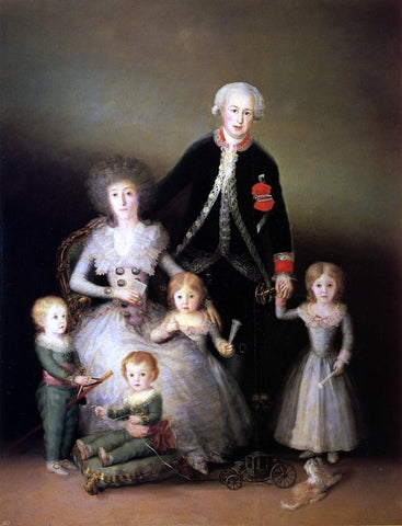  Francisco Jose de Goya Y Lucientes The Family of the Duques de Osuna - Hand Painted Oil Painting