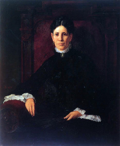  Frank Duveneck Portrait of Frances Schillinger Hinkle - Hand Painted Oil Painting