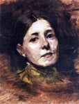  Frank Duveneck Portrait Sketch of Elizabeth Boott - Hand Painted Oil Painting