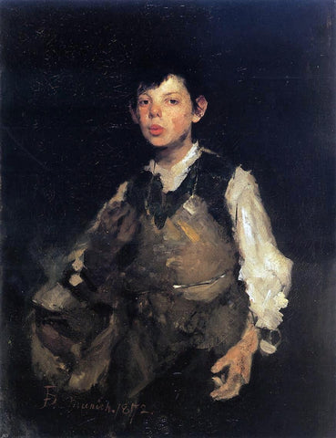  Frank Duveneck Whistling Boy - Hand Painted Oil Painting