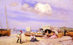  Frank M Chase Wear Bay Beach, Folkstone - Hand Painted Oil Painting