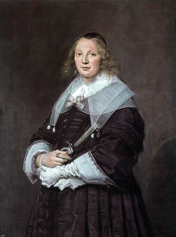 Frans Hals Portrait of a Standing Woman - Hand Painted Oil Painting