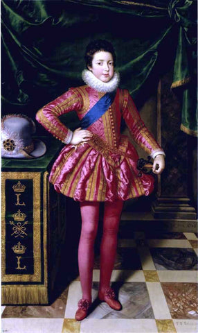  The Younger Frans Pourbus Louis XIII as a Child - Hand Painted Oil Painting