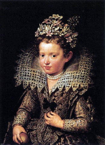  The Younger Frans Pourbus Portrait of Eleonora of Mantua as a Child - Hand Painted Oil Painting