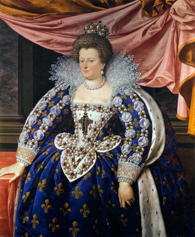  The Younger Frans Pourbus Portrait of Marie de Medicis - Hand Painted Oil Painting