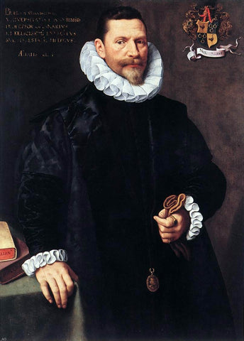  The Younger Frans Pourbus Portrait of Petrus Ricardus - Hand Painted Oil Painting