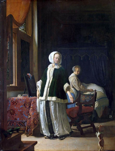  The Elder Frans Van  Mieris Young Woman in the Morning - Hand Painted Oil Painting