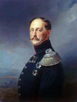  Franz Kruger Portrait of Emperor Nicholas I - Hand Painted Oil Painting