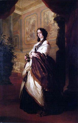  Franz Xavier Winterhalter Harriet Howard, Duchess of Sutherland - Hand Painted Oil Painting