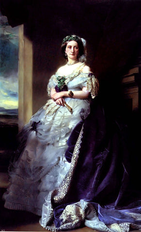  Franz Xavier Winterhalter Julia Louise Bosville, Lady Middleton - Hand Painted Oil Painting