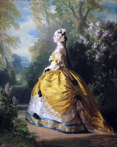  Franz Xavier Winterhalter The Empress Eugenie - Hand Painted Oil Painting