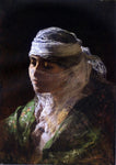  Frederick Arthur Bridgeman Veiled Beauty of Constantinople - Hand Painted Oil Painting