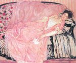  Frederick Carl Frieseke Portrait of Madame Gely (On the Couch) - Hand Painted Oil Painting