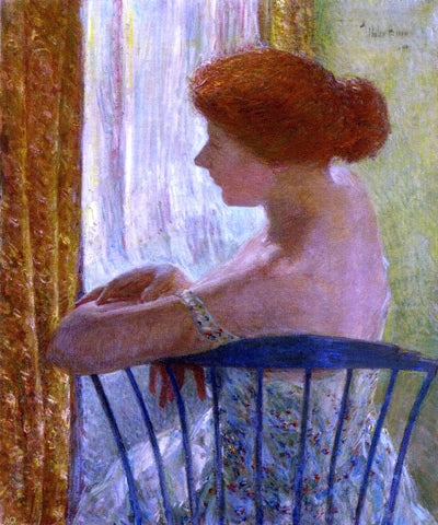  Frederick Childe Hassam Against the Light - Hand Painted Oil Painting