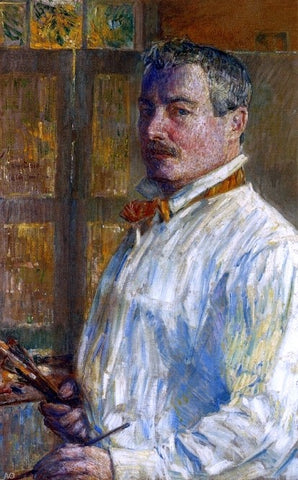  Frederick Childe Hassam Self Portrait - Hand Painted Oil Painting