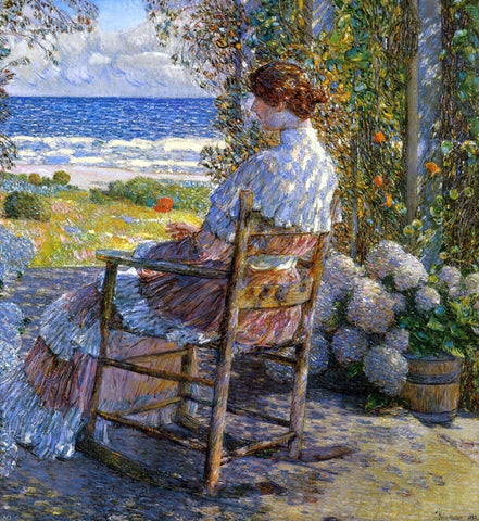  Frederick Childe Hassam The Sea - Hand Painted Oil Painting