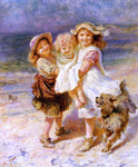  Frederick Morgan On the Beach - Hand Painted Oil Painting