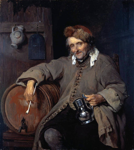  Gabriel Metsu The Old Drinker - Hand Painted Oil Painting