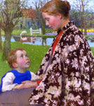  Gari Melchers Mother and Child by the Sea - Hand Painted Oil Painting