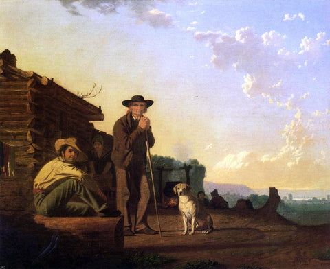  George Caleb Bingham The Squatters - Hand Painted Oil Painting