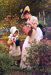  RA George Dunlop Leslie The Young Gardener - Hand Painted Oil Painting