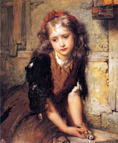  George Edgar Hicks A Dead Goldfinch (also known as "All That Was Left to Love") - Hand Painted Oil Painting