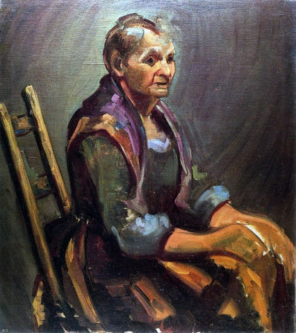  George Luks Old Woman - Hand Painted Oil Painting
