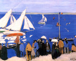  George Oberteuffer Yachting, Cote d'Azur - Hand Painted Oil Painting