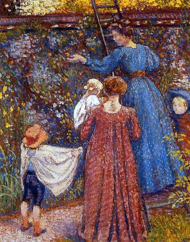  Georges Lemmen Picking Fruit (No.2) - Hand Painted Oil Painting