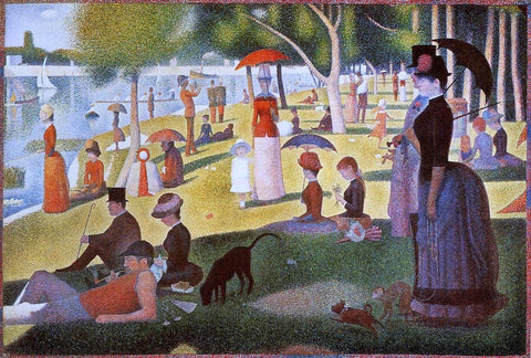  Georges Seurat A Sunday Afternoon on the Island of La Grande Jatte - Hand Painted Oil Painting