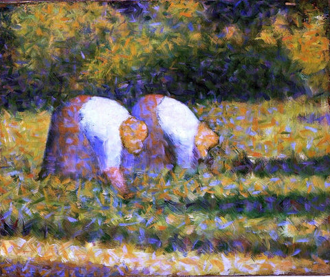  Georges Seurat Farm Women at Work - Hand Painted Oil Painting