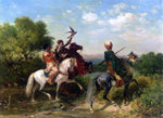  Georges Washington The Falconers - Hand Painted Oil Painting