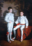  Gerald F Metcalfe Portrait of Molson Brothers Harold and Eric, Sons of J. Elsdale - Hand Painted Oil Painting