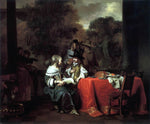  Gerbrand Van den Eeckhout Party on a Terrace - Hand Painted Oil Painting