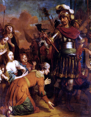  Gerbrand Van den Eeckhout Volumnia Pleading With Her Son Coriolanus To Spare Rome - Hand Painted Oil Painting