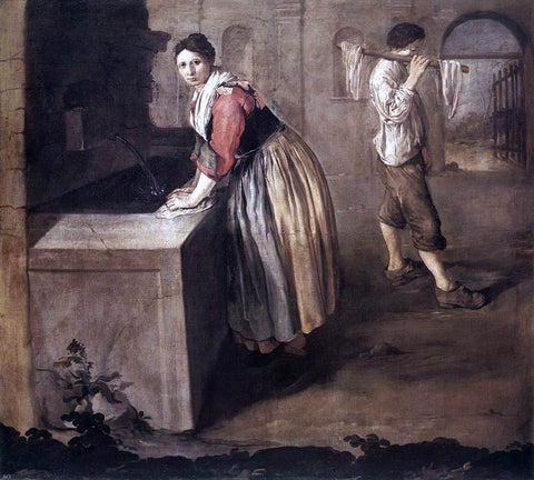  Giacomo Ceruti The Laundress - Hand Painted Oil Painting