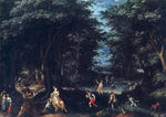 Gillis Van Coninxloo Landscape with Leto and Peasants of Lykia - Hand Painted Oil Painting