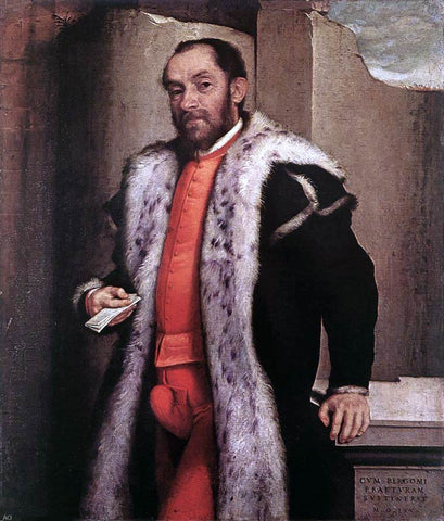  Giovanni Battista Moroni Portrait of Antonio Navagero - Hand Painted Oil Painting