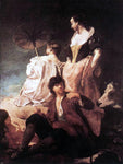  Giovanni Battista Piazzetta Idyll at the Coast - Hand Painted Oil Painting